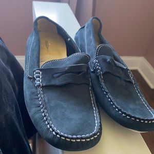 Navy Blue Boys Loafers